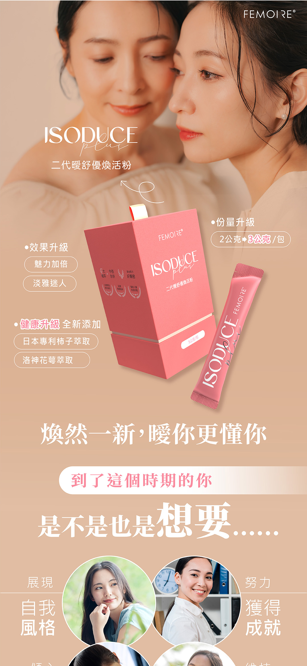 ISODUCE Plus 暖舒優煥活粉 商品說明 1｜女性日常保養