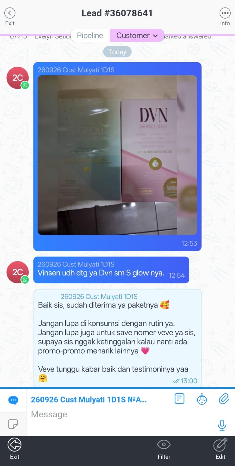 Bukti Paket Sampai GLOWMOR 10