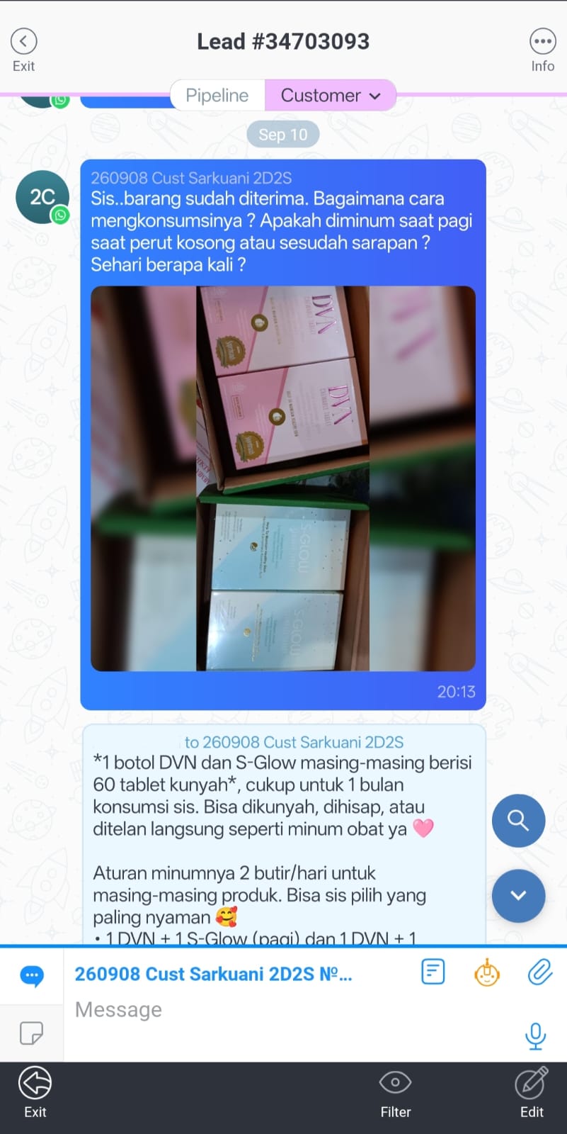 Bukti Paket Sampai GLOWMOR 6