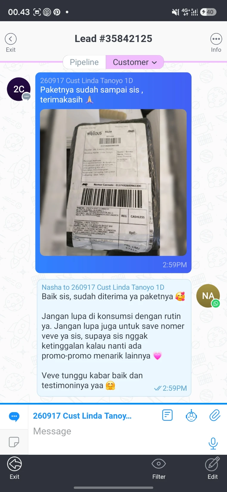 Testimoni Pelanggan GLOWMOR 2