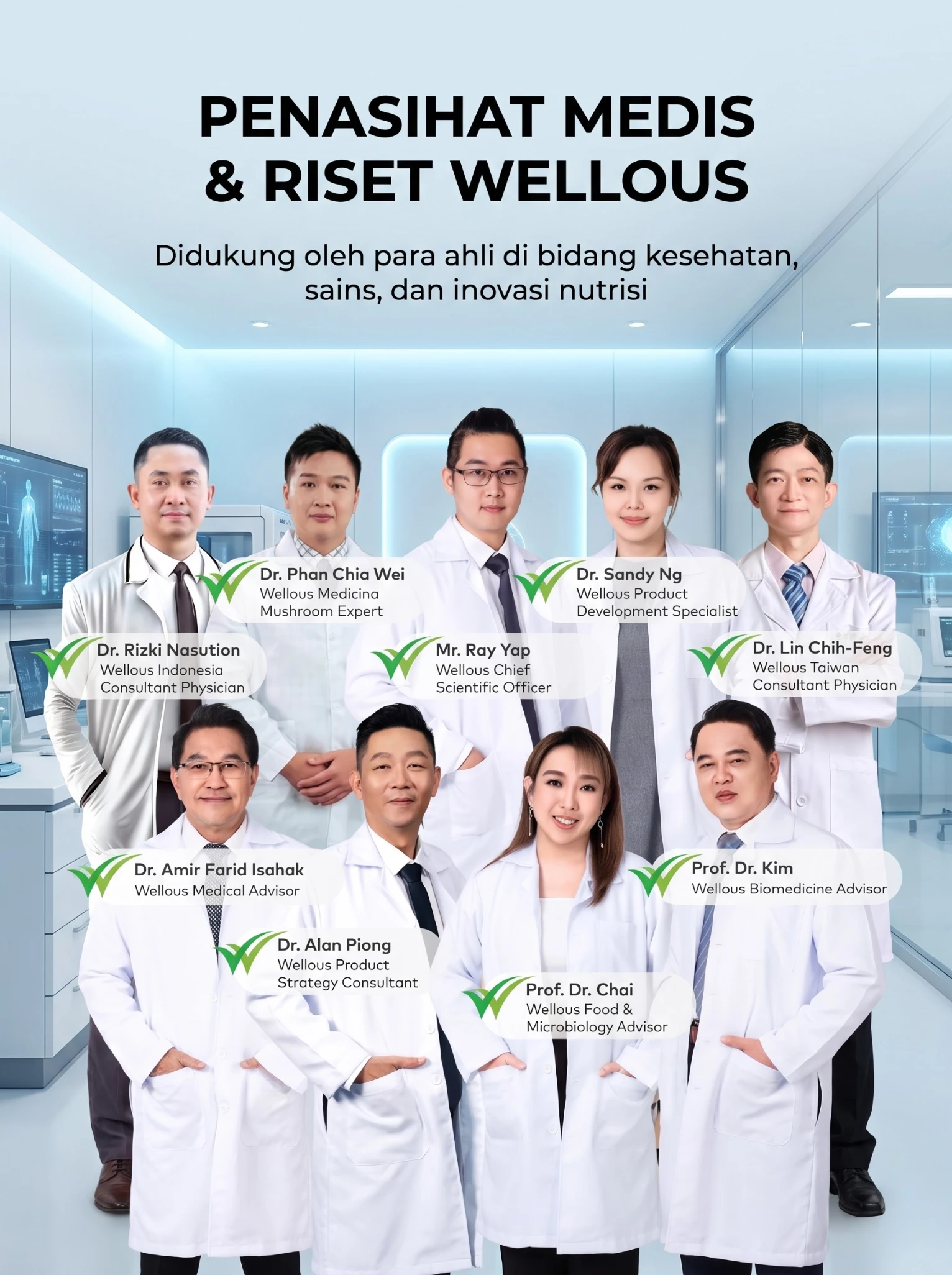 Penasihat Medis & Riset Wellous