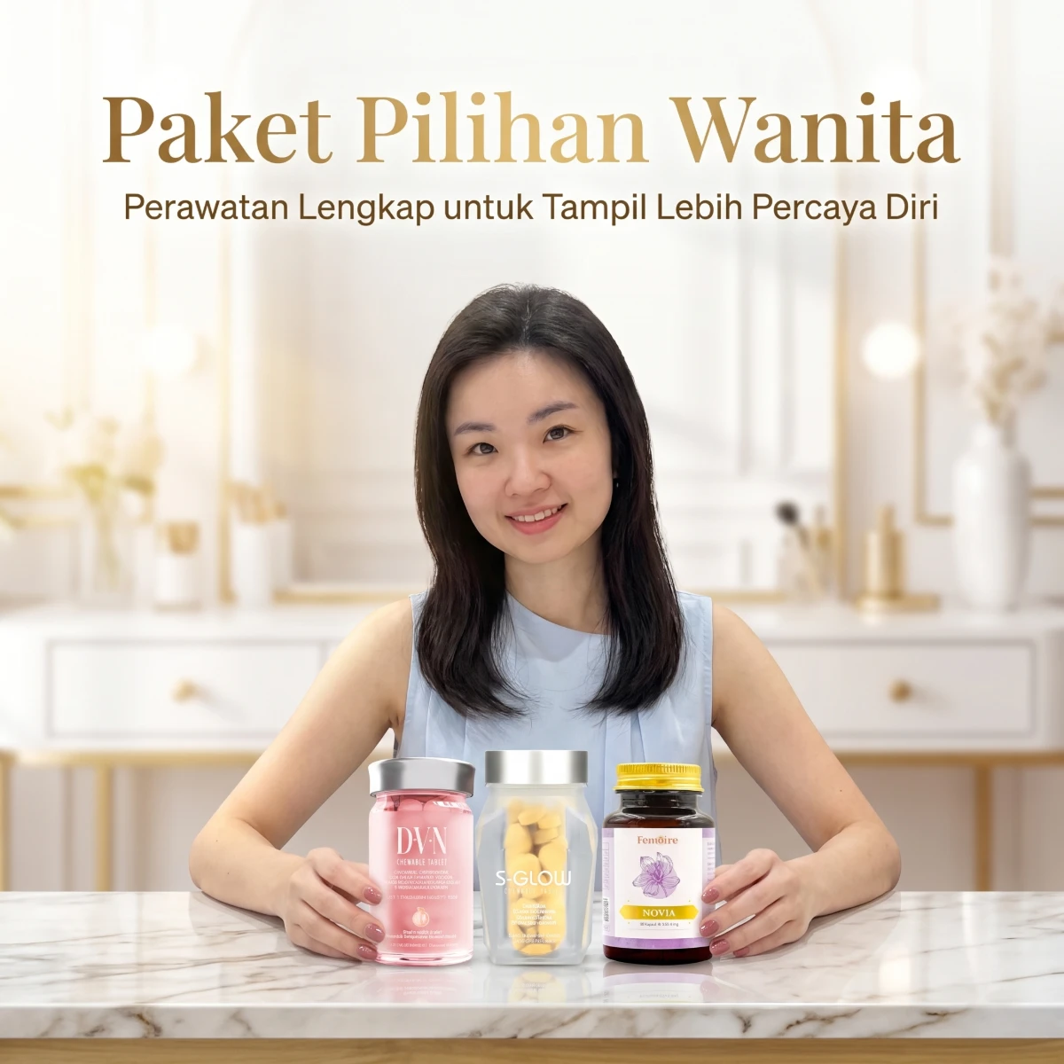 Paket Pilihan Wanita - DVN, S-Glow, Novia